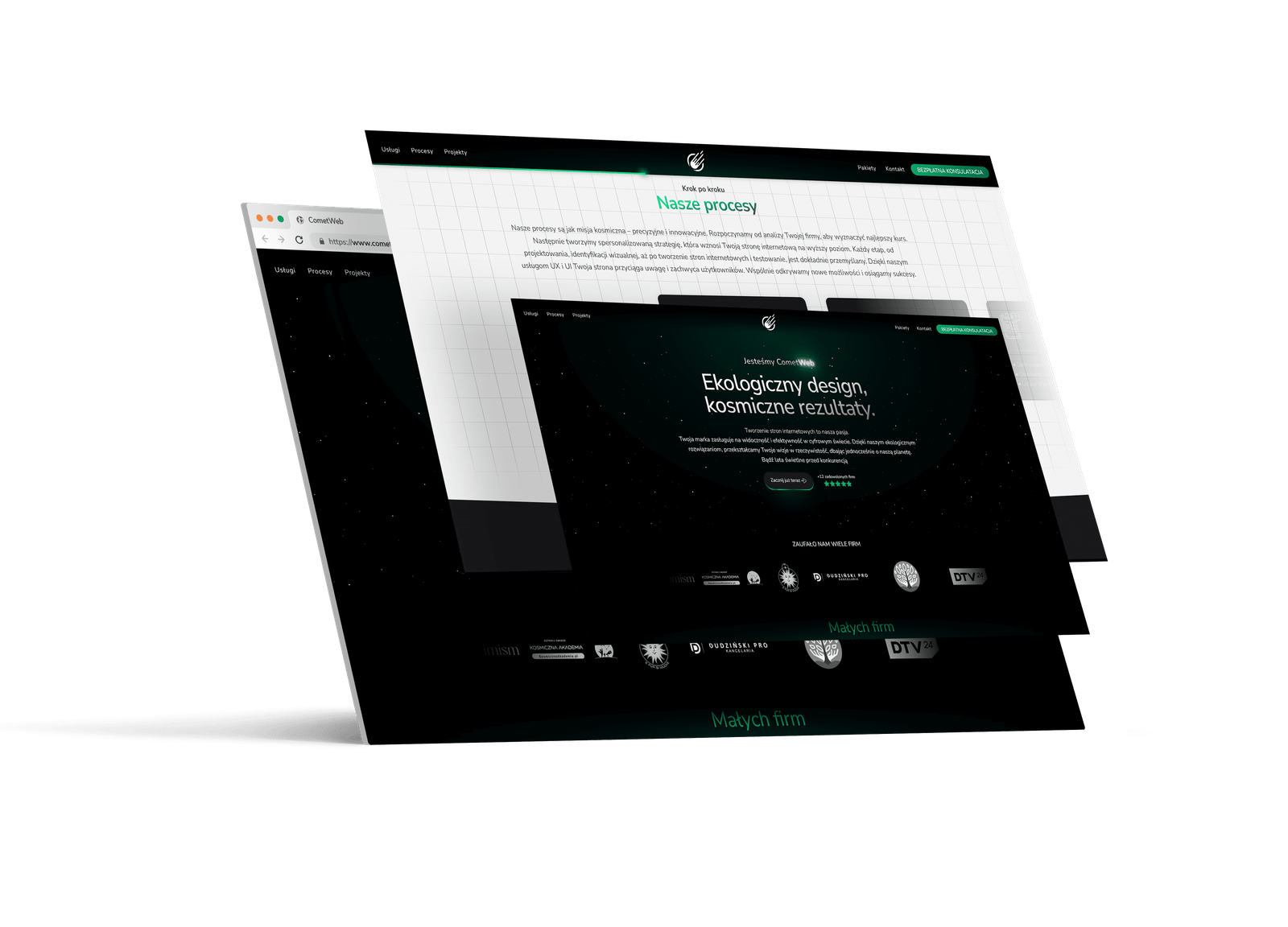 Mockup strony cometweb